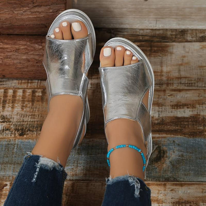 Stella | Women's Open Toe Platform Casual Slingback Sandals