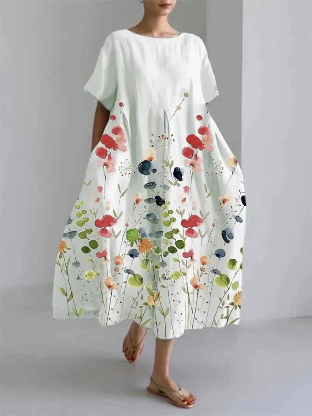 Sydney | Women's Printed Oversized Midi Summer Dress