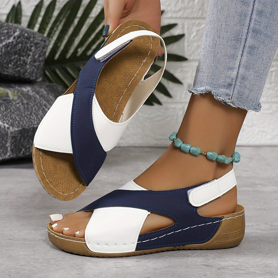 Taylor | Women's Cross Strap Casual Slingback Flat Sandals