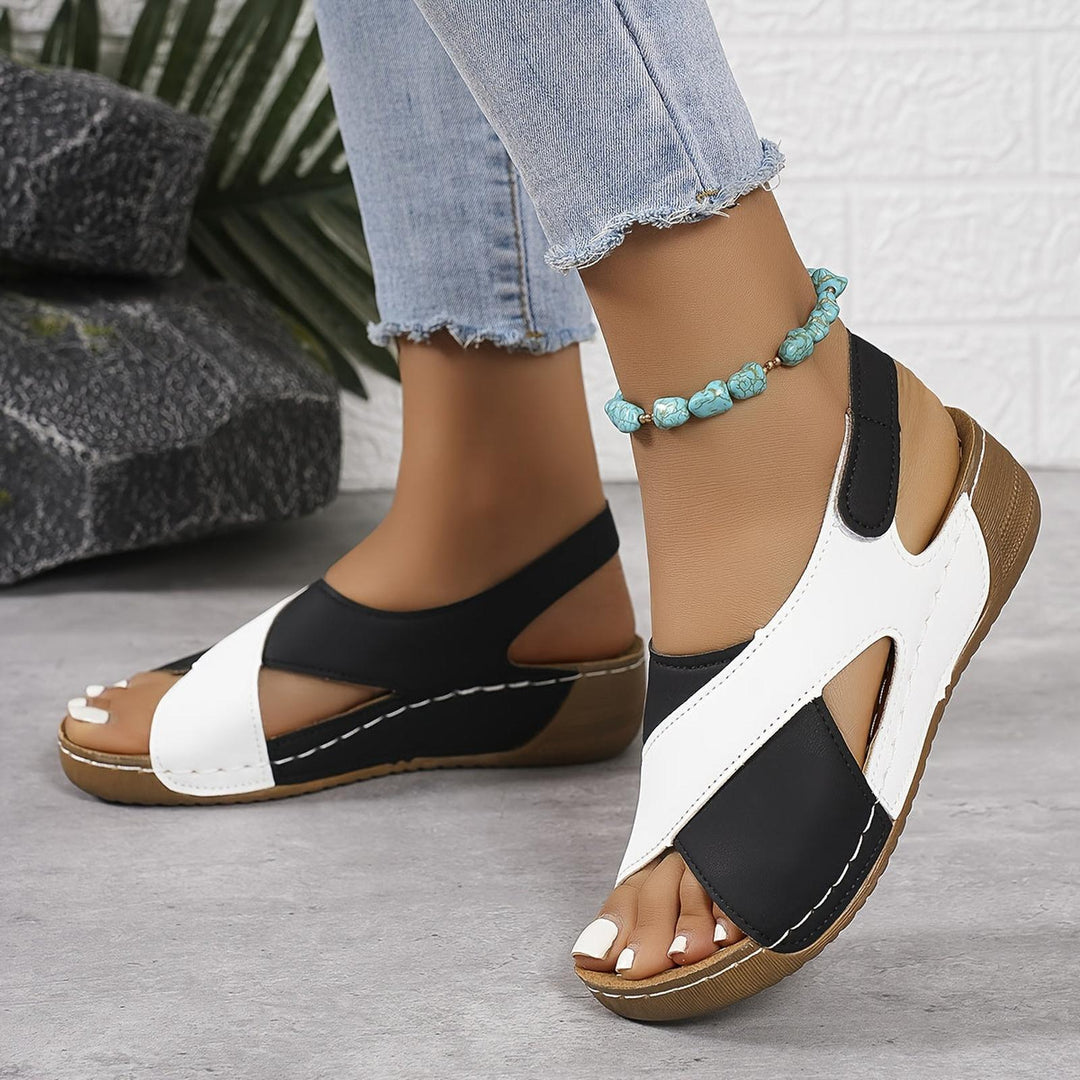 Taylor | Women's Cross Strap Casual Slingback Flat Sandals