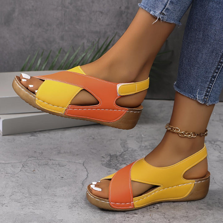 Taylor | Women's Cross Strap Casual Slingback Flat Sandals