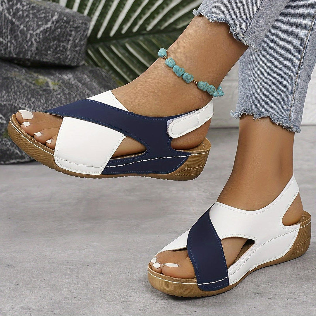 Taylor | Women's Cross Strap Casual Slingback Flat Sandals