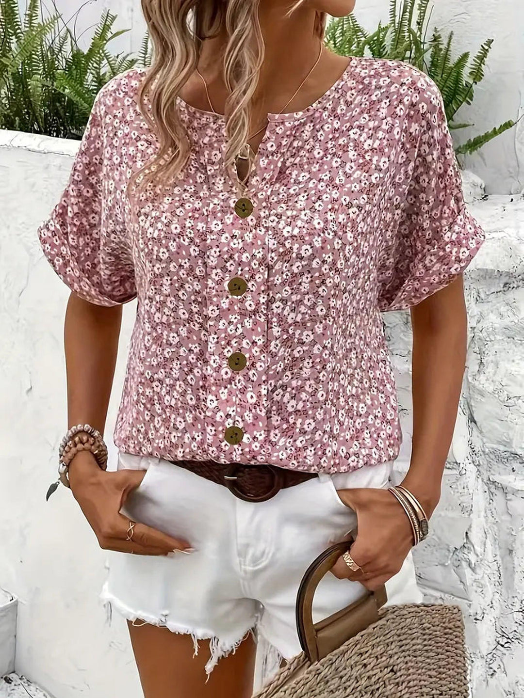 Vianna – Elegant Summer Floral Top