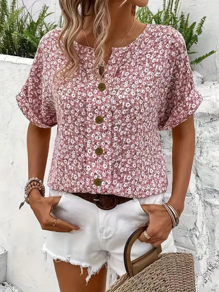 Vianna – Elegant Summer Floral Top