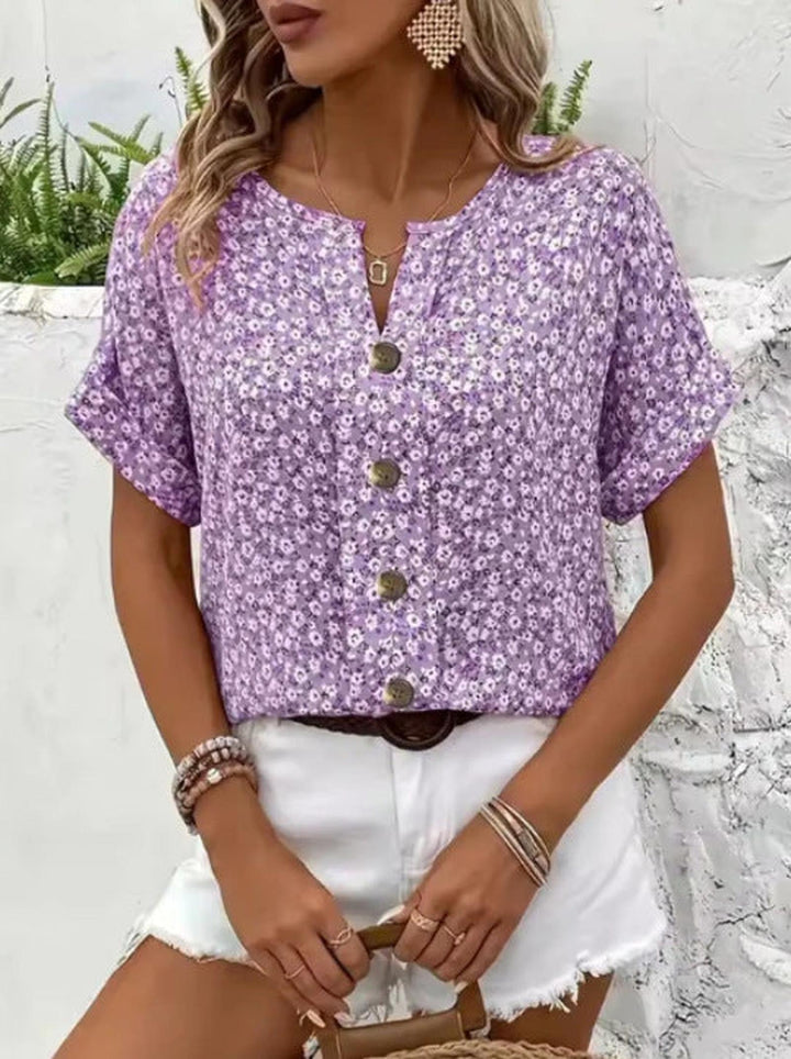 Vianna – Elegant Summer Floral Top