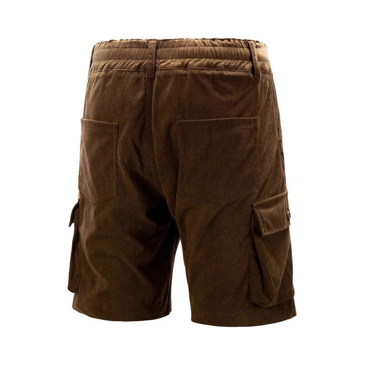 Men's Relaxed-Fit Corduroy Multi-Pocket Cargo Shorts
