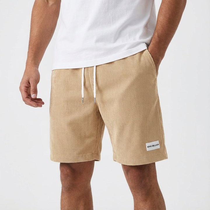 Men's Relaxed-Fit Drawstring Corduroy Casual Shorts - Caqui