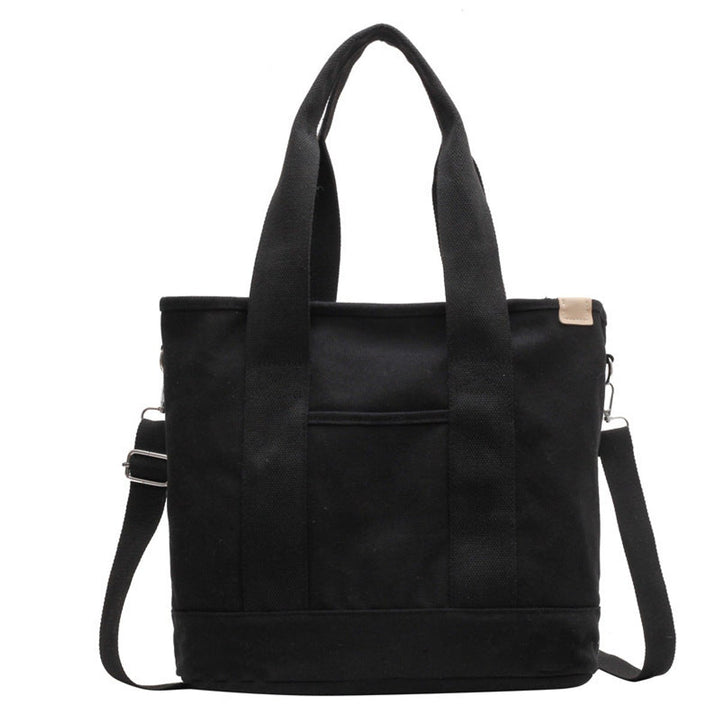 Women's Multipocket Adjustable Strap Canvas Tote Bag
