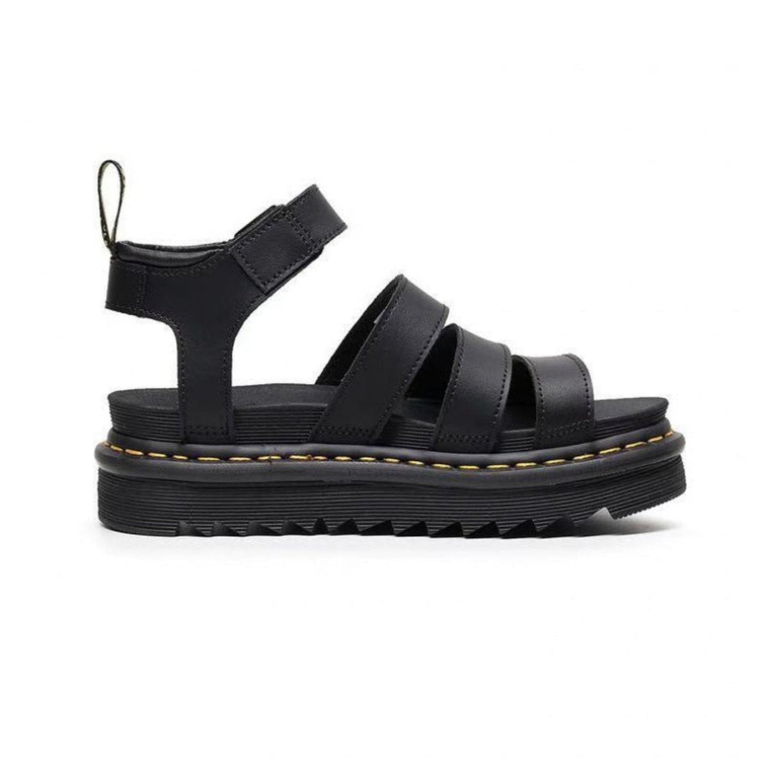 Women's Triple-Strap Chunky Platform Comfortable Sandals Buckle Ankle