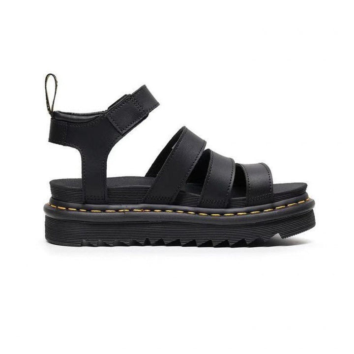 Women's Triple-Strap Chunky Platform Comfortable Sandals Buckle Ankle