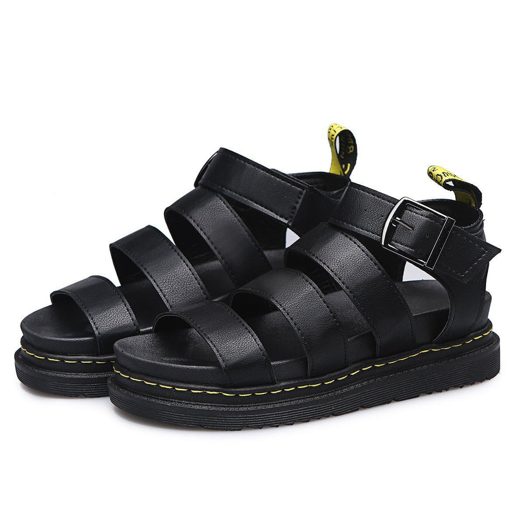Women's Triple-Strap Chunky Platform Comfortable Sandals Buckle Ankle