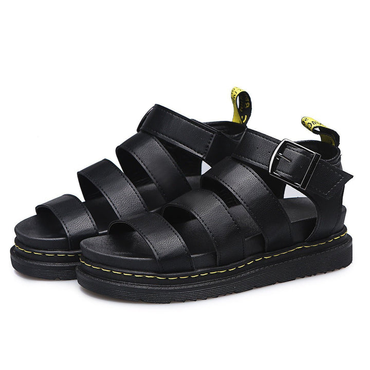 Women's Triple-Strap Chunky Platform Comfortable Sandals Buckle Ankle